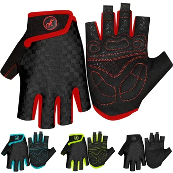 Летние мужские велосипедные перчатки антивибрационные MTB перчатки Новые дышащие велосипедные перчатки для фитнеса на открытом воздухе Спортивные нескользящие женские перчатки