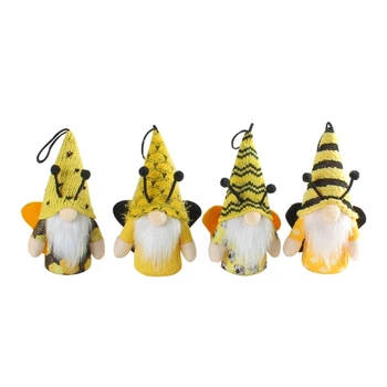 Фестиваль пчел X6HD, светящийся гном со светодиодными украшениями, Праздничное украшение