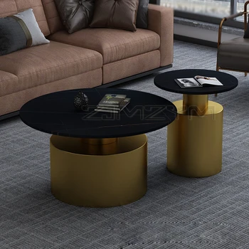 Креативный современный простой чайный столик интерьер северной Европы высококачественный чайный столик легкий роскошный минималистичный круглый стол
