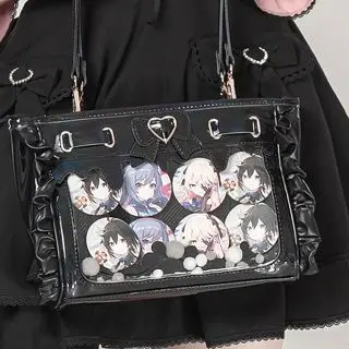 Оригинальная Элегантная Милая сумка Itabag, прозрачная сумка через плечо, японская сумка из искусственной кожи, сумка-мессенджер, Универсальная Модная сумка для девочек, сумка Lolita JK