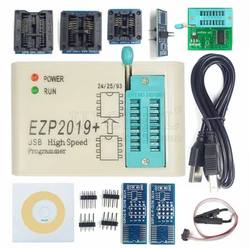USB Программатор Высокоскоростной SPI USB 2.0 для 24 25 93 EEPROM 25 Flash BIOS с Чипом SOP Socket Clip Burner Kit EZP2019