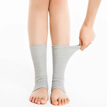 1 пара эластичных бандажей для поддержки голеностопного сустава, компрессионная вязаная защита, баскетбольные футбольные носки с бамбуковым углем и четырьмя боковыми носками с рукавами на лодыжках
