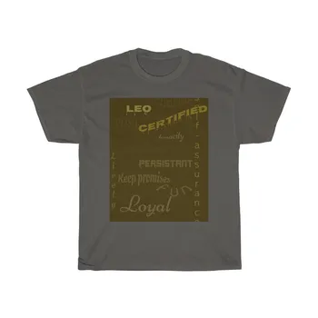 Мужская футболка из плотного хлопка Leo Certified the Zodiac Серии Unisex