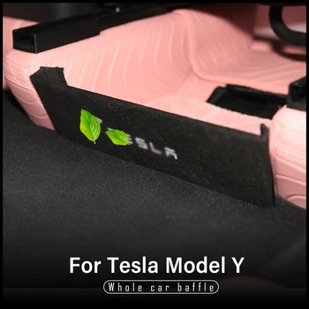 Tesla Модель 3 Y Органайзер для заднего Багажника Аксессуары для боковой Перегородки 2023 2022 2021 Задняя Задняя Перегородка Багажника Модифицированные Детали для модернизации автомобиля