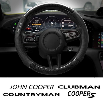 Для Mini John Cooper Countryman Clubman Coopers Крышка Рулевого Колеса Автомобиля Из Углеродного Волокна Автостайлинг Аксессуары Для Интерьера Декор