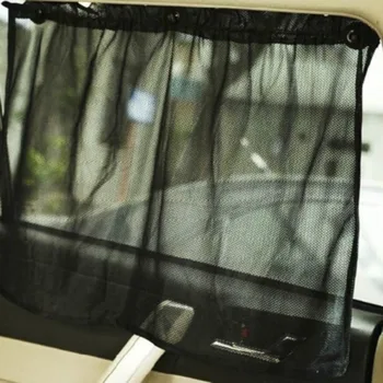 Шторка на боковом окне автомобиля Экран для окна автомобиля Раздвижная Сетка Автомобильная шторка Защита от перегрева и ультрафиолетового излучения Солнцезащитный козырек Cortinas Coche