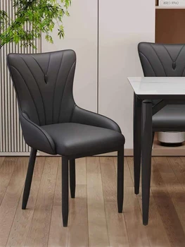 Роскошный обеденный стул в скандинавском стиле, стул для домашнего отдыха, простой письменный стол, обеденный стол со спинкой и стул