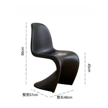 Эргономичные Пластиковые Обеденные стулья Для кухни, Балкона, Роскошные обеденные стулья в скандинавском стиле, Современная удобная мебель Silla Comedor BL50CY