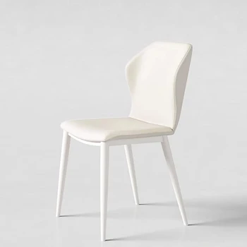 Дизайнерские белые обеденные стулья для ресторана Vanity Garden, Акцентные обеденные стулья, современная мебель в скандинавском стиле Sillas Comedor в минималистском стиле