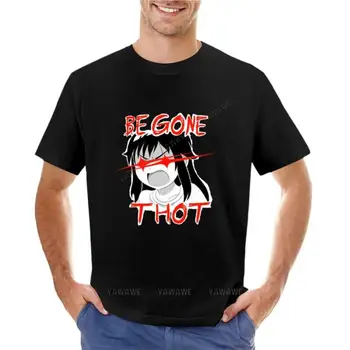 Футболка BEGONE THOT, футболка оверсайз с коротким рукавом, футболки на заказ, мужские футболки с графическим рисунком, забавные