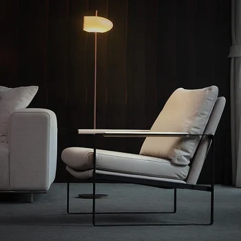 Роскошные Кожаные кресла Современная Белая гостиная Кресла для медитации Скандинавский Подлокотник Мебель для японской кухни