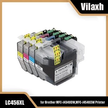 Картридж с Чернилами, Совместимый с Цветным Принтером Vilaxh Емкостью LC456XL LC456 Premium для принтера Brother MFC-J4340DW, Принтера MFC-J4540DW