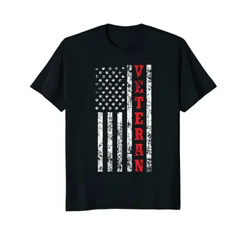 Горячая распродажа Модной футболки с американским флагом в честь Дня ветерана, подарочной футболки Patriot, изготовленной на заказ, для подростков Aldult, унисекс