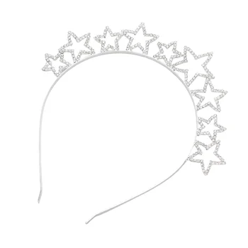 Женская Блестящая повязка на голову Невесты, Корона для вечеринки по случаю дня рождения, Стразы, головной убор для вечеринки по случаю дня рождения, шоу-переодевание