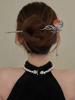 Новая старинная заколка для волос в китайском стиле, женская современная шпилька для прически