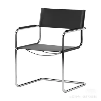 Опора для рабочей спинки Обеденные стулья для гостиной, ресторана, Металлическое кресло для отдыха в офисе, мебель в скандинавском стиле
