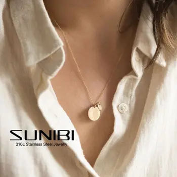 Ожерелье SUNIBI из нержавеющей стали на шею, Женские украшения, Модные аксессуары для девочек, одежда, Эстетические подарки, ожерелье 2022