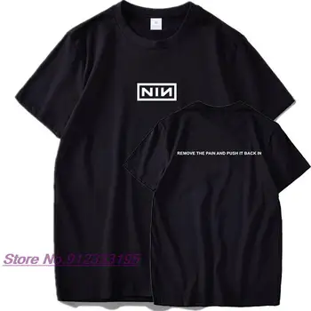 Футболка Nine Inch Nails Remove The Pain С Альбомом Bad Witch, Футболка Европейского размера из 100% хлопка, Удобная Майка С Круглым воротником и Коротким рукавом