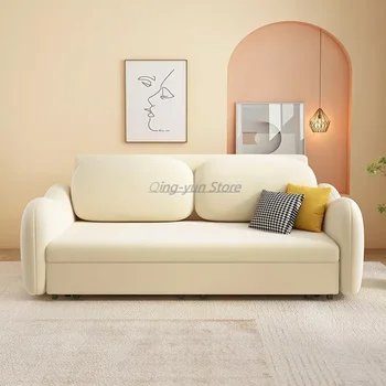 Уникальный раскладной диван-кровать, Раскладной диван в гостиной, Белый Классический простой диван, Роскошная мебель для салона Канапе в скандинавском стиле, Спальня