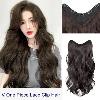 Патч-парик для длинных женских волос, естественно пушистых, крупных, волнистых, для наращивания длинных вьющихся волос, патчи для наращивания волос высокого уровня