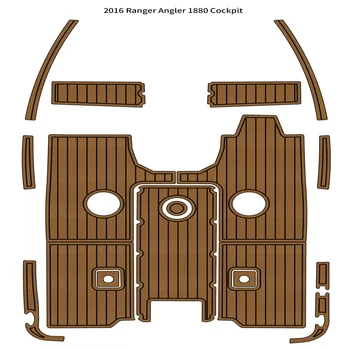 2016 Ranger Angler 1880 Коврик Для Кокпита Лодки EVA Из Вспененного Тикового Дерева Коврик Для Пола Самоклеящийся
