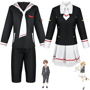 Школьная форма Cardcaptor Sakura, костюмы японского аниме, костюм моряка Li Syaoran, костюмы для косплея, женские костюмы для выступлений
