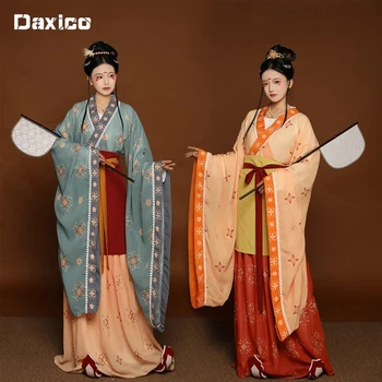 Китайский традиционный женский костюм Ханьфу, платье принцессы династии Тан, Восточная Древняя фея, карнавальная одежда для косплея, Карнавальный наряд