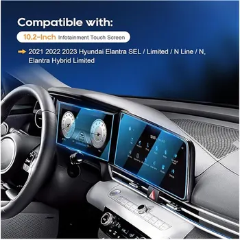 2021 2022 2023 для Hyundai Wlantra SEL/Hybrid Limited пленка для GPS-навигации ЖК-экран из закаленного стекла Тонкий защитный слой