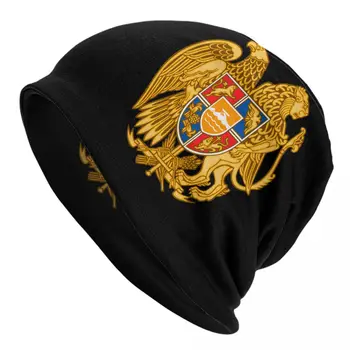 Герб Армении Флаг Армении, шапки-капоты, зимние уличные тюбетейки, шапочки для мужчин и женщин, вязаные шапки, теплые кепки