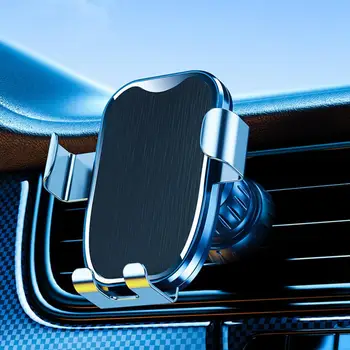 Универсальный автомобильный держатель для телефона, вращающийся на 360 градусов, противоскользящий, устойчивый к работе одной рукой, с гравитационным выходом воздуха, Автомобильная подставка для телефона