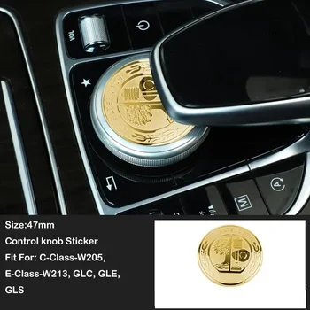 Автомобильный 3D Значок Кнопка Запуска И Остановки Двигателя Крышка Эмблемы Наклейки для Benz GLA CLA GLE W176 W246 W166 C117 X156 R172 W212 W205