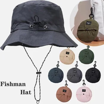 Водонепроницаемая шляпа Рыбака, Женская Летняя Солнцезащитная защита от ультрафиолета, кепки для кемпинга, пешего туризма, альпинизма, Мужская уличная шляпа-ведро