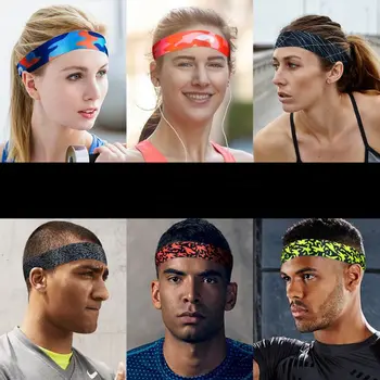 Высококачественные Аксессуары Спортивная Безопасность Мужчины Женщины Хлопчатобумажная Повязка на голову Sweatband Ленты для волос для йоги Head Sweat Bands