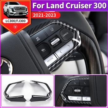 Декоративная Накладка На Рулевое Колесо Toyota Land Cruiser 300 2021 2022 2023 LC300 J300 Аксессуары Для Интерьера Тюнинг Модификация