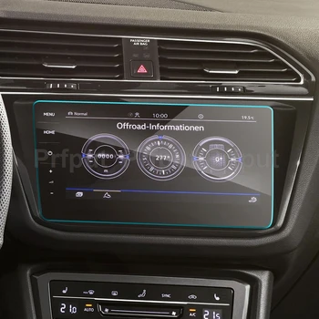 Автомобильный Протектор Экрана для Volkswagen Tiguan Allspace 2022 GPS Навигационный Экран Из Закаленного Стекла Защитная Пленка