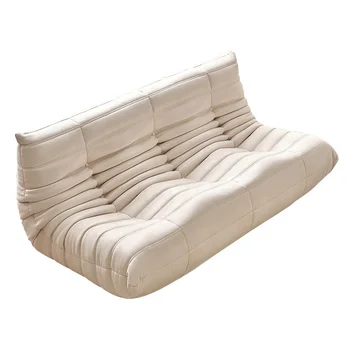 Прямые продажи от производителя Экономичный Современный Мягкий кожаный диван модульной конструкции с откидной спинкой, 3-местный бархатный диван, ленивый диван